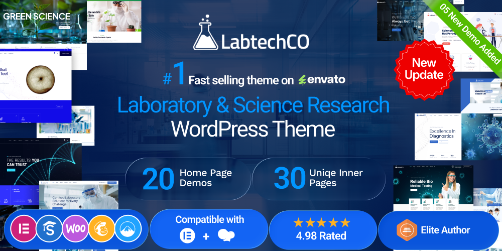 LabtechCO | Laboratory & Science Research WordPress Theme