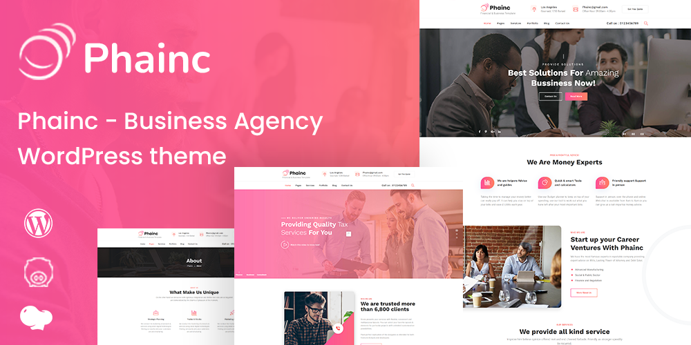 Phainc – Business Agency WordPress Theme