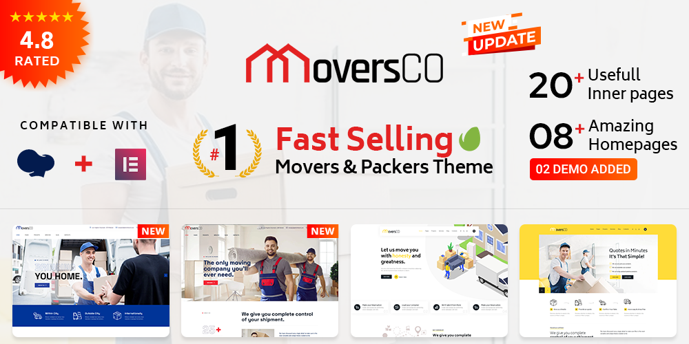 MoversCO – Movers & Packers WordPress Theme
