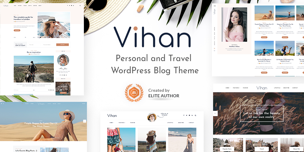 Vihan | Personal & Travel WordPress Blog Theme