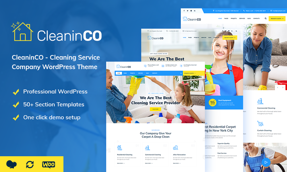 CleaninCO – Cleaning Services WordPress Theme