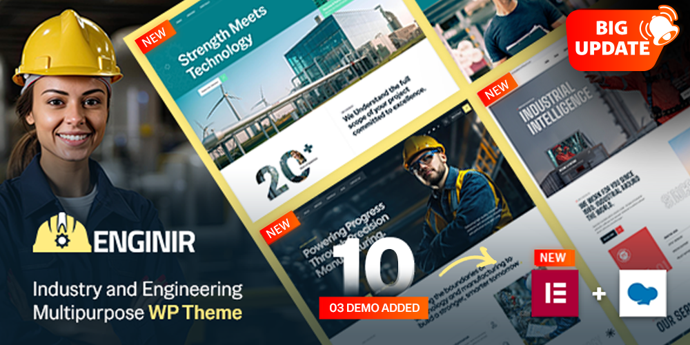 Enginir – Industrial & Engineering Multipurpose WordPress Theme