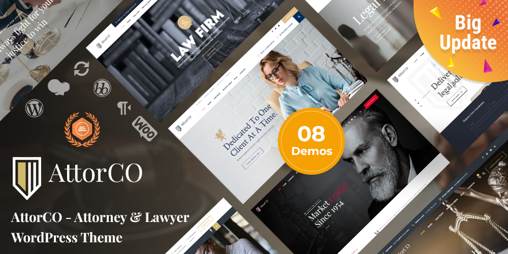AttorCO – Attorney & Lawyers  WordPress Theme