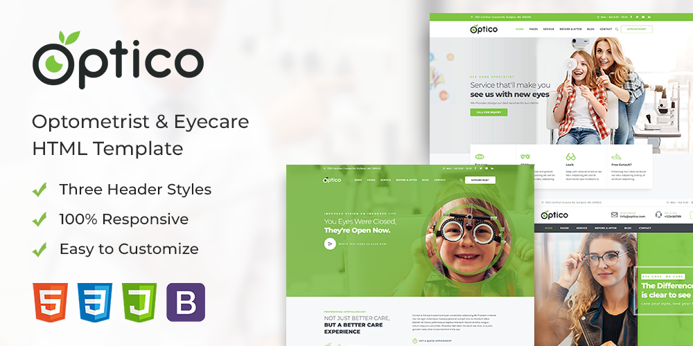 Optico | Eyecare HTML Template