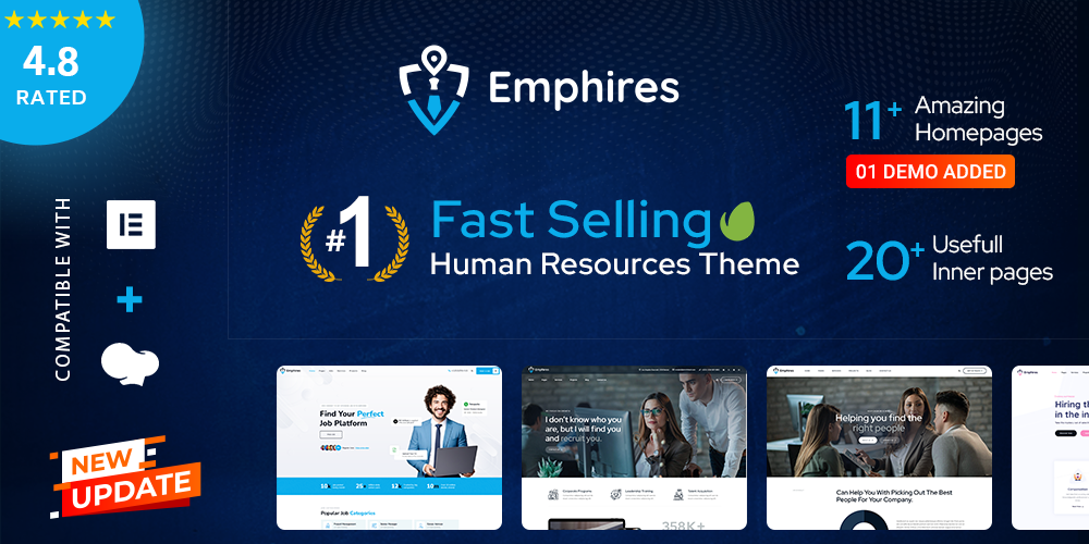 Emphires – Human Resources & Recruiting WordPress Theme