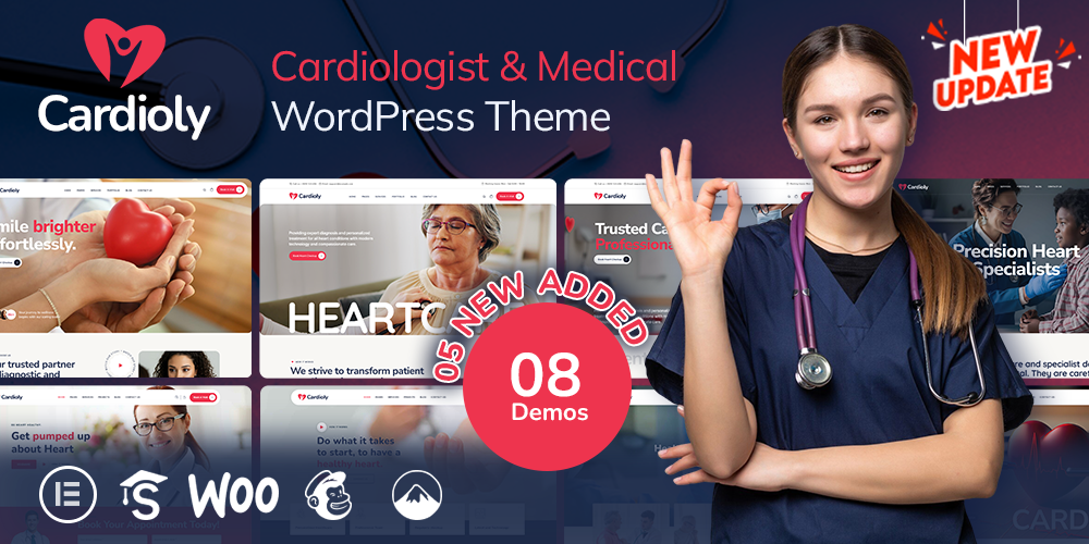 Cardioly – Cardiologist and Medical WordPress theme