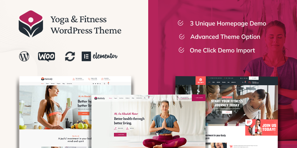 Helthify – Yoga and Fitness WordPress Theme