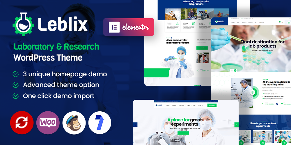Leblix – Laboratory & Research WordPress Theme
