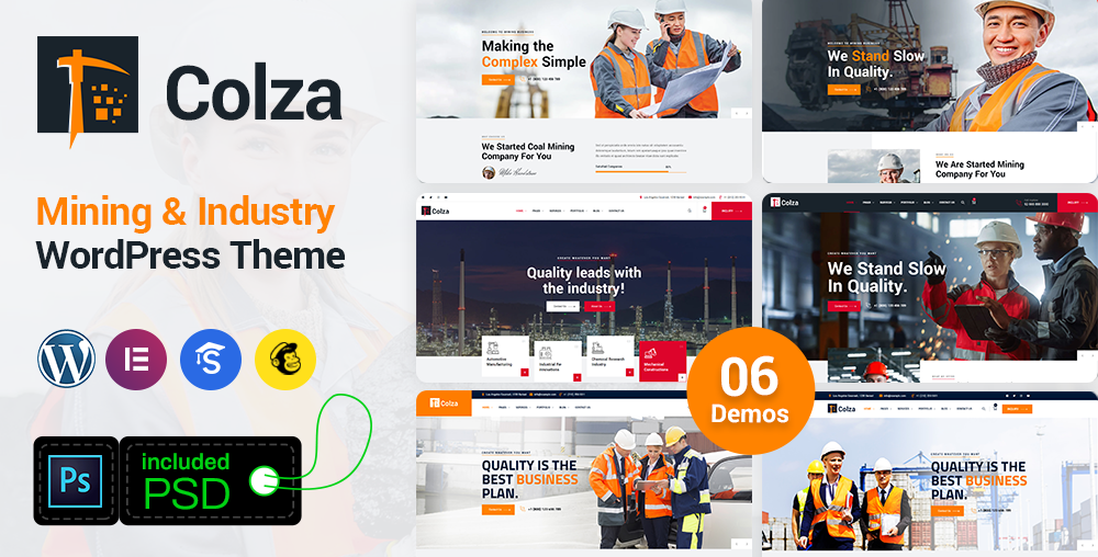 Colza - Mining & Industry WordPress Theme