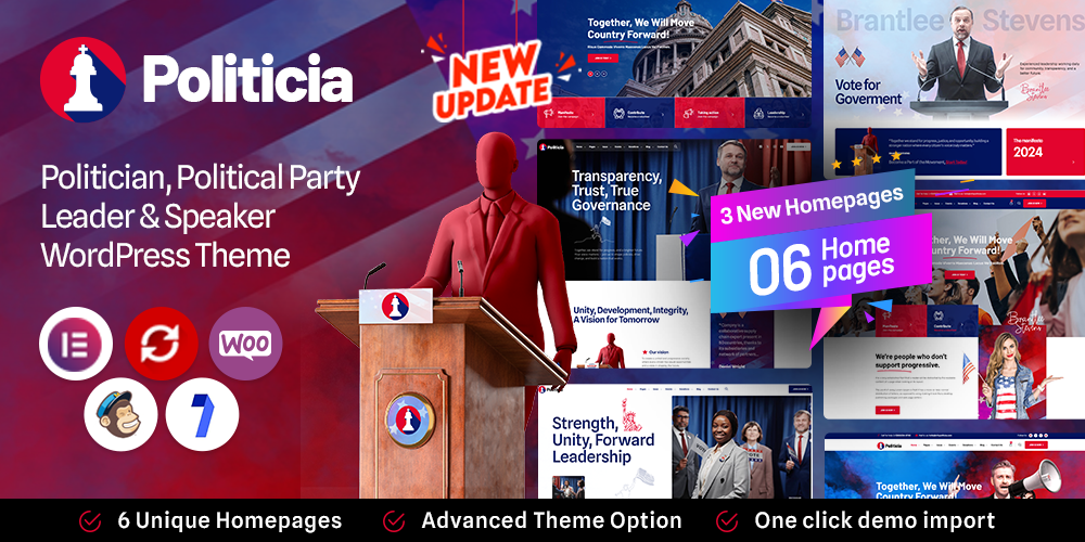 Politicia – Politician & Speaker WordPress Theme