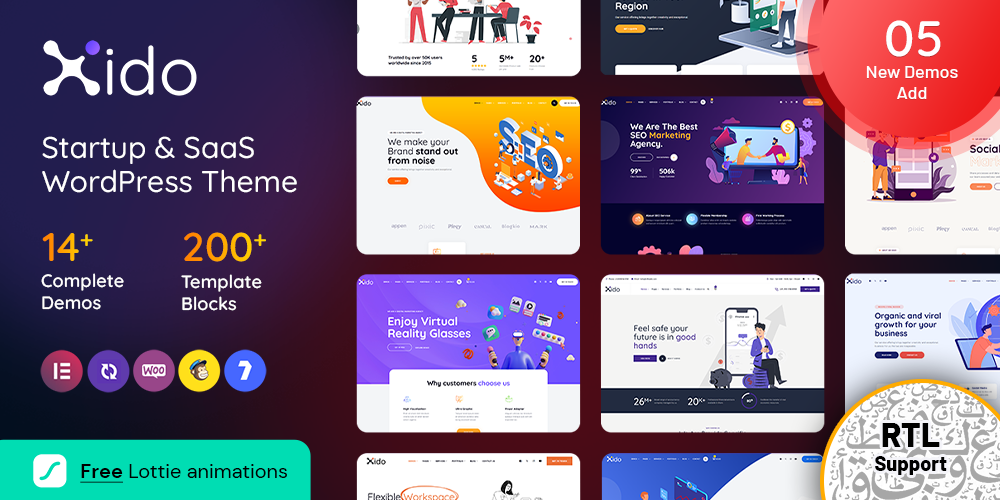 Xido - Startup and SaaS WordPress theme