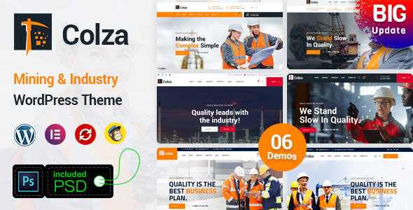 Colza – Mining & Industry WordPress Theme