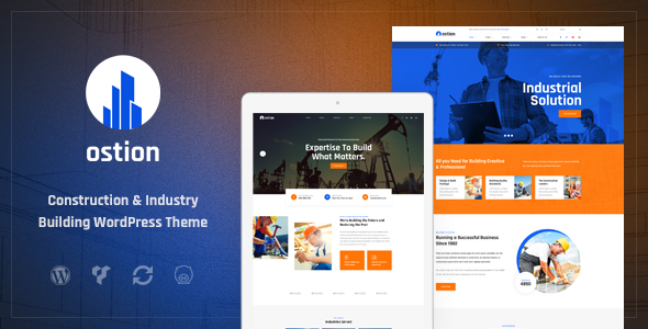 Ostion – Construction & Industry Building Company WordPress Theme