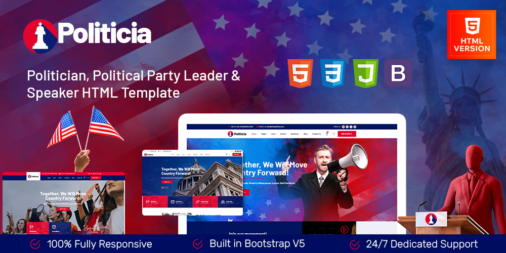 Politicia | Politician & Speaker HTML Template
