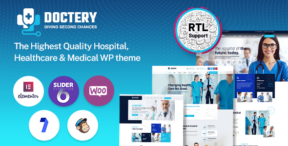Doctery – Hospital and Healthcare WordPress Theme + RTL