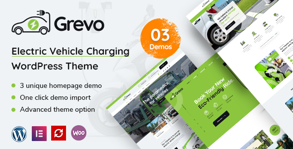 Grevo – Electric Mobility Services WordPress Theme