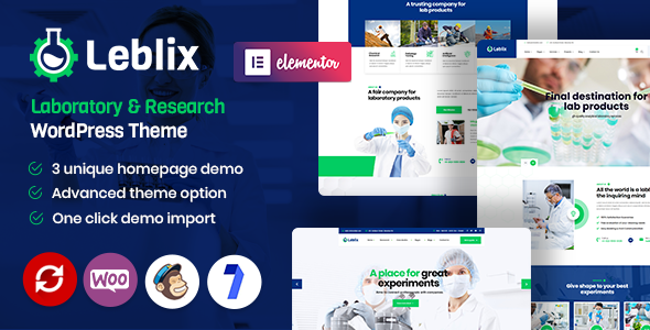 Leblix – Laboratory & Research WordPress Theme