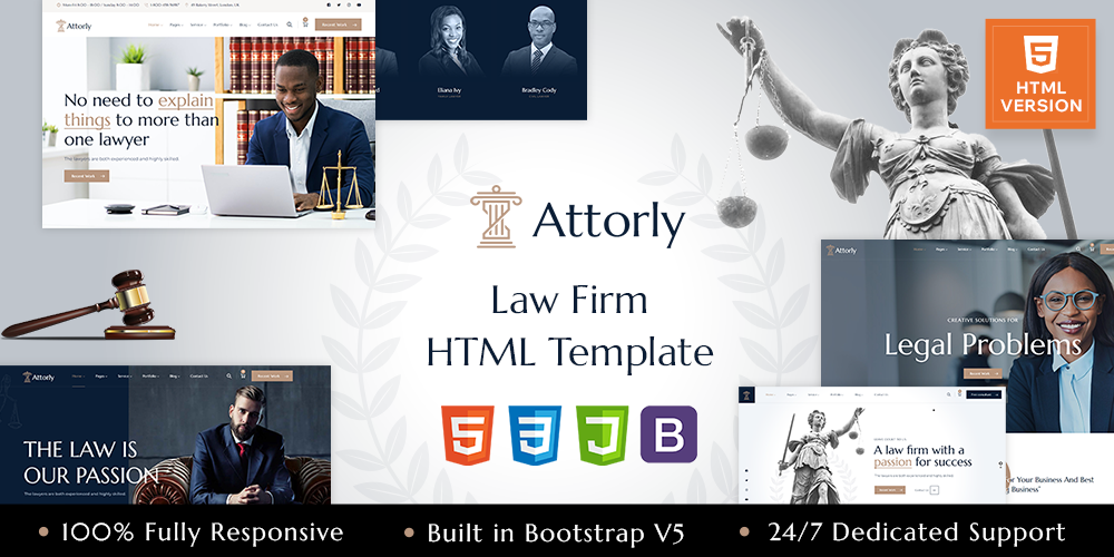 Attorly | Law Firm HTML Template