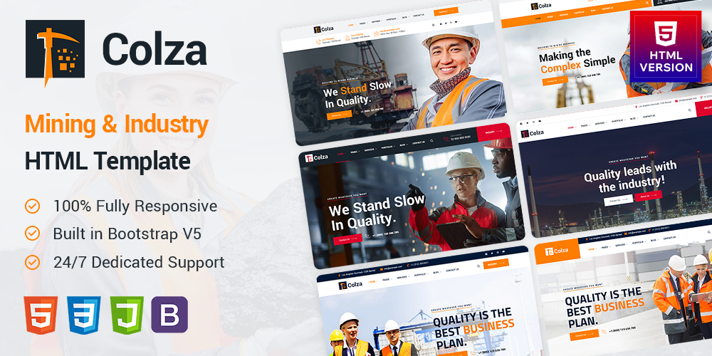 Colza | Mining & Industry HTML Template