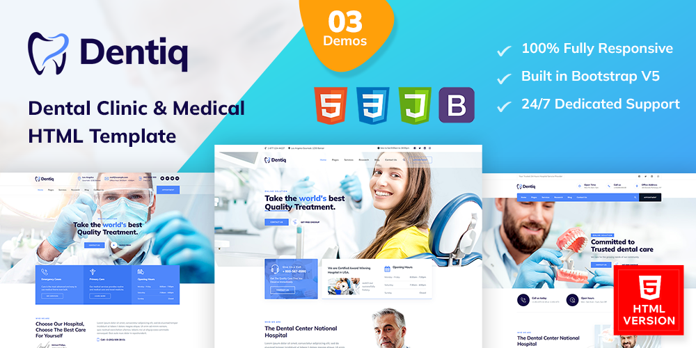 Dentiq | Dental & Medical HTML Template