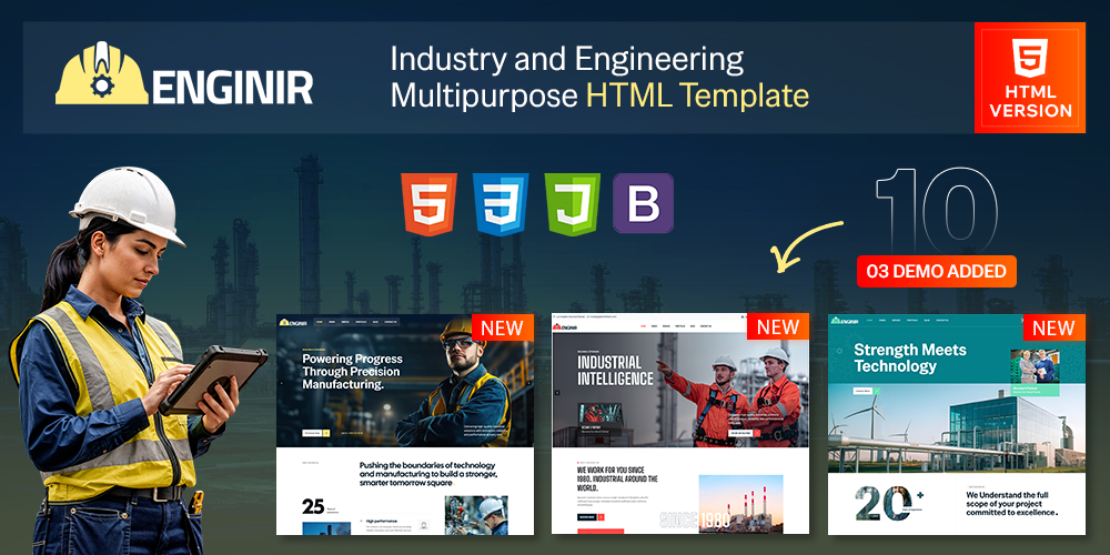 Enginir - Industrial & Engineering Multipurpose HTML Template