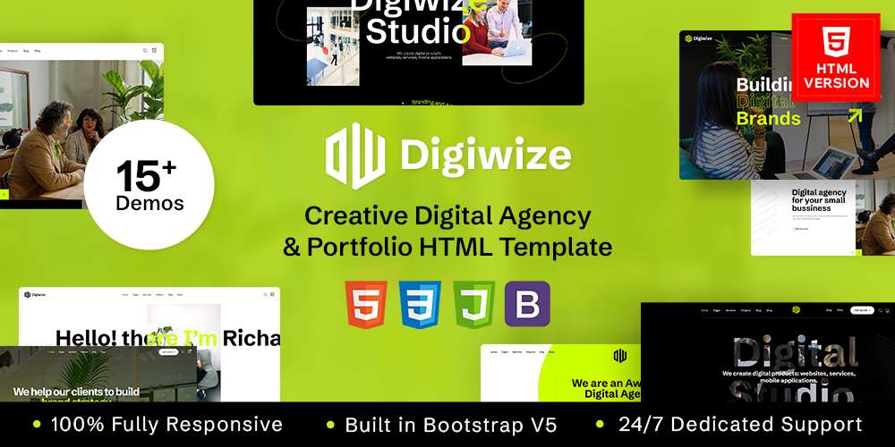 Digiwize - Digital Agency & Creative Portfolio HTML Template