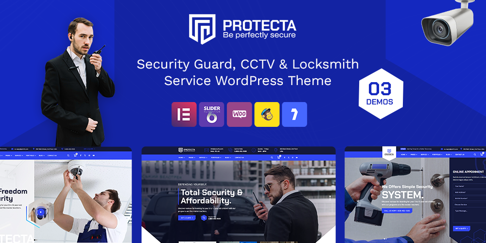 Protecta - Security and CCTV WordPress Theme