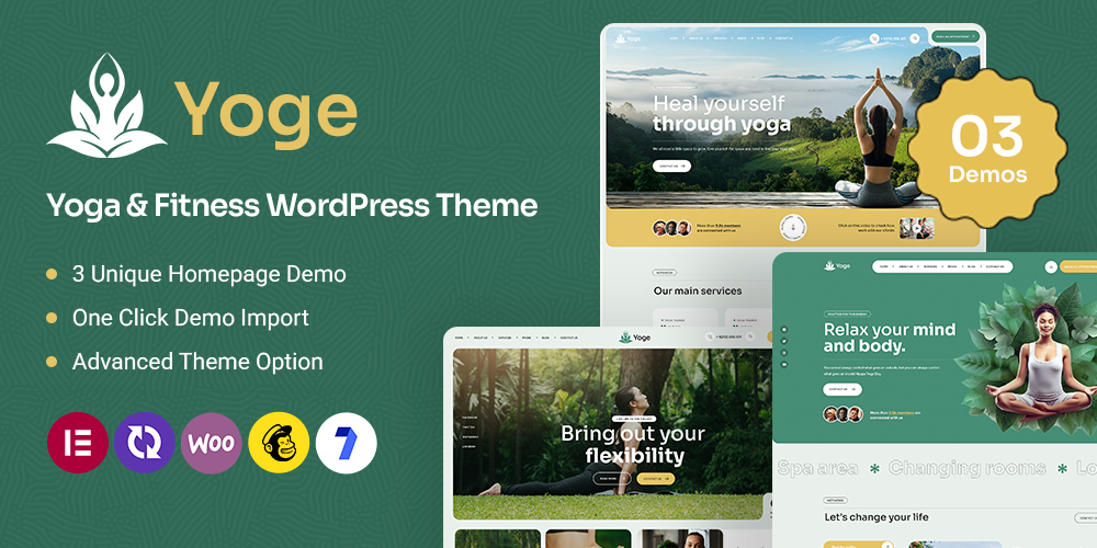 Yoge - Fitness and Yoga WordPress Theme