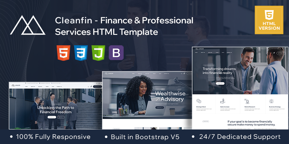 Cleanfin - Finance Consulting HTML Template
