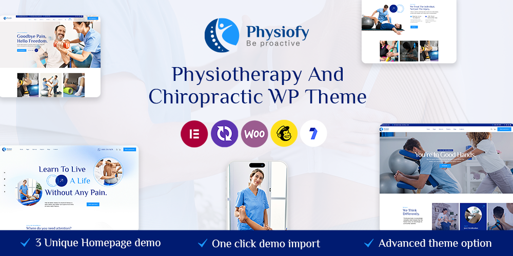 Physiofy - Physiotherapy and Chiropractic WordPress Theme