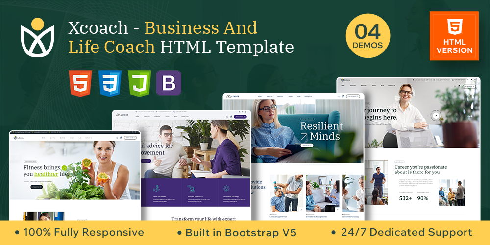 Xcoach - Life And Business Coach HTML Template