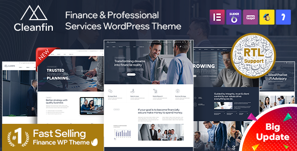 Cleanfin – Finance Consulting WordPress Theme