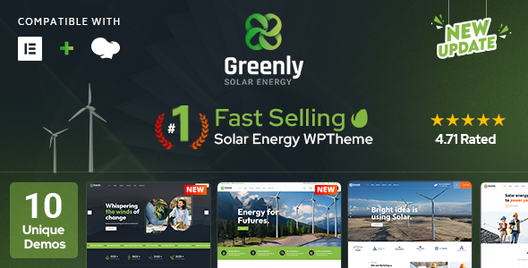 Greenly – Ecology & Solar Energy WordPress Theme