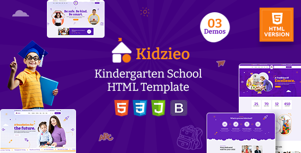 Kidzieo – Kindergarten School HTML Template