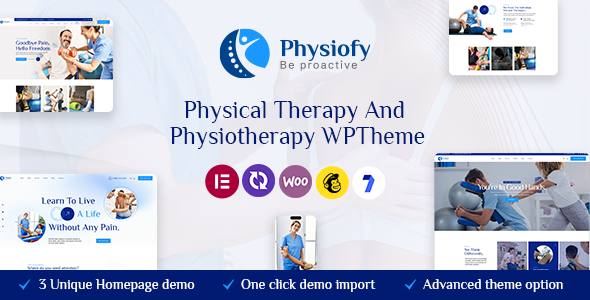 Physiofy – Physiotherapy and Chiropractic WordPress Theme