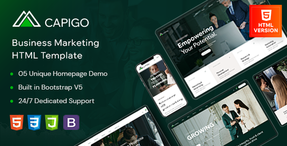 Capigo – Business Marketing HTML Template