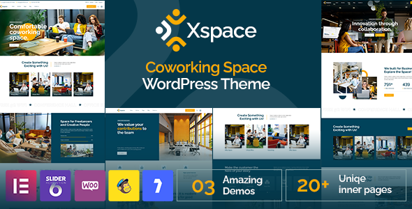 Xspace – Coworking Space WordPress Theme