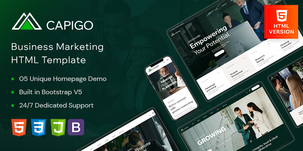Capigo - Business Marketing HTML Template