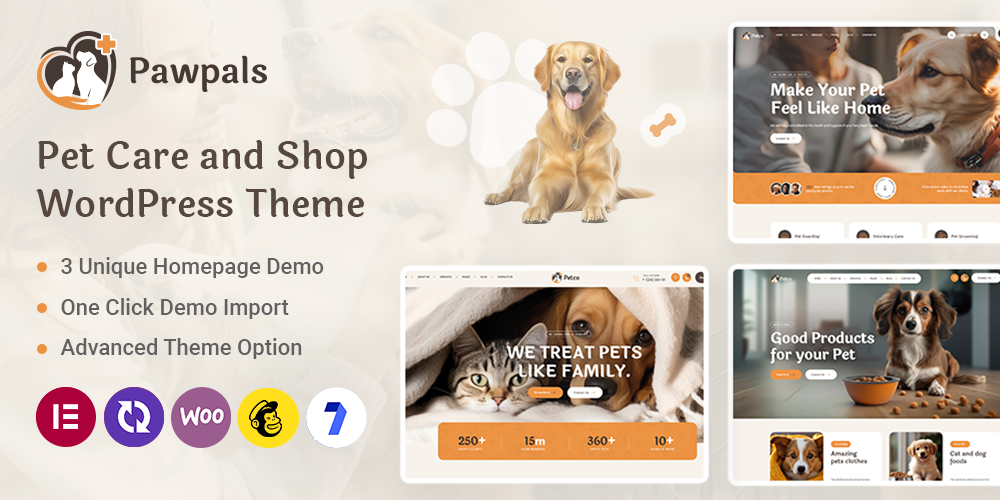 Pawpals - Pet Care & Pet Shop WordPress Theme