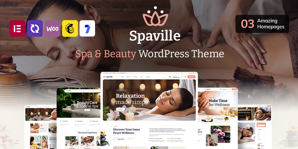 Spaville - Spa and Beauty WordPress Theme