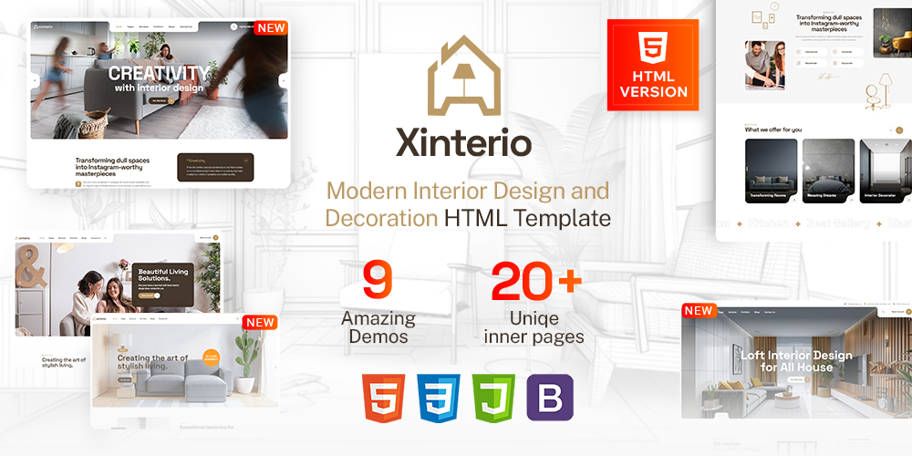 Xinterio - Interior Design HTML Template
