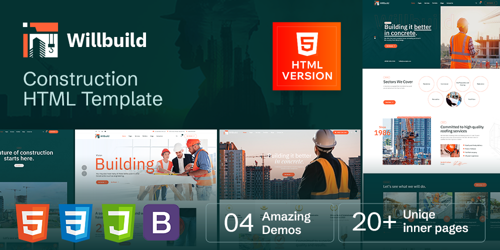 Willbuild - Construction HTML Template