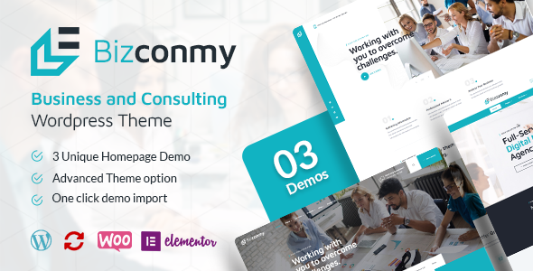 Bizconmy – Business and Consulting WordPress Theme