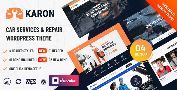 Karon – Car Repair and Service WordPress Theme