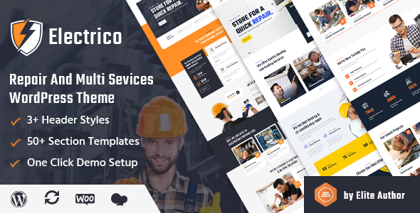 Electrico – Repair and Multi Services WordPress Theme