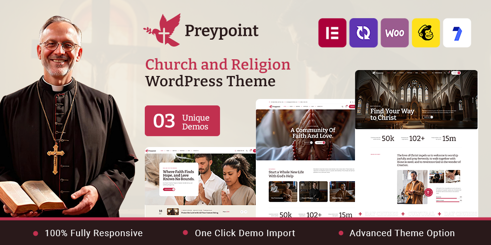 Preypoint - Church and Religion WordPress Theme