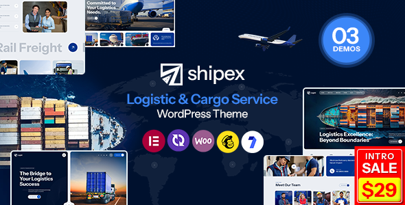 Shipex – Transport and Logistics WordPress Theme