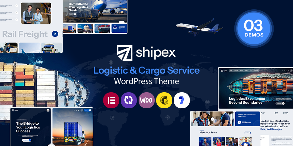 Shipex - Transport and Logistics WordPress Theme