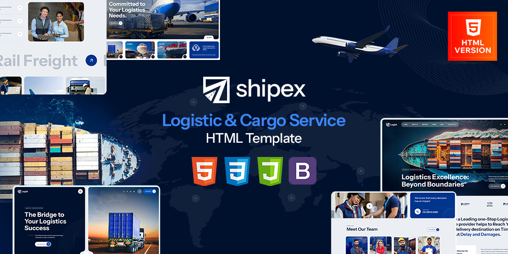 Shipex - Transport and Logistics HTML Template