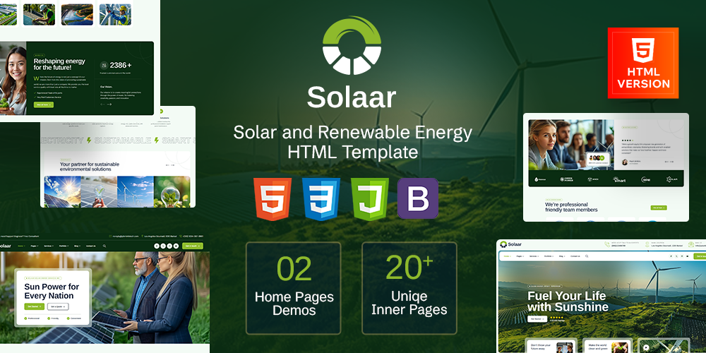Solaar - Renewable Energy HTML Template